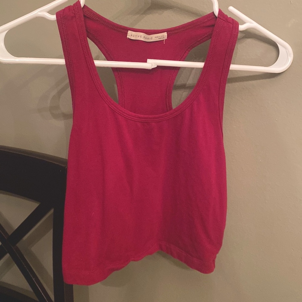 active usa cropped tank top